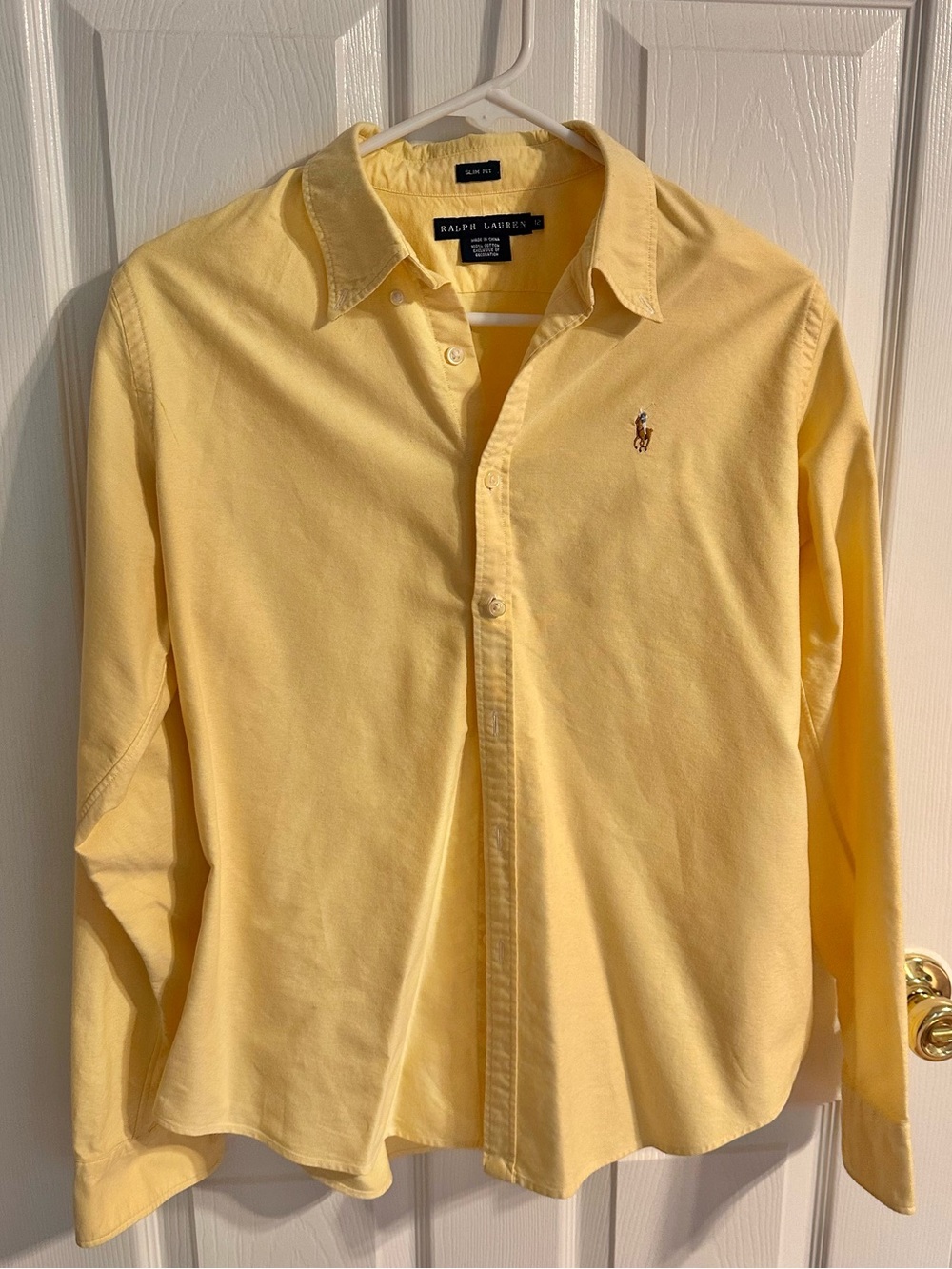 Polo by Ralph Lauren Yellow Button-Down Shirt - Picture 2 of 9